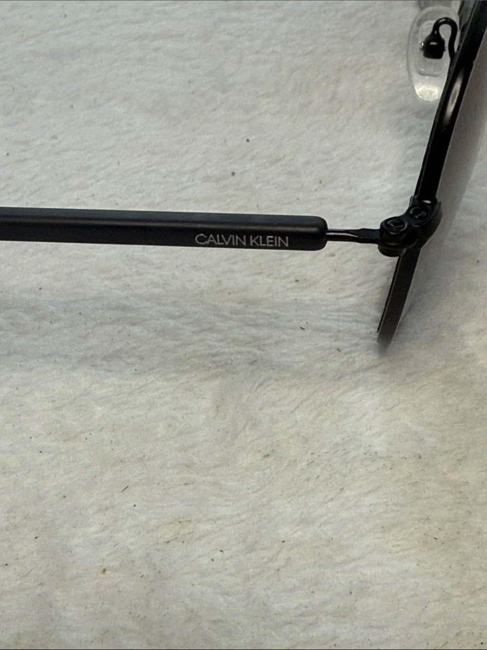 Calvin Klein Unisex Black Aviator Sunglasses with Case